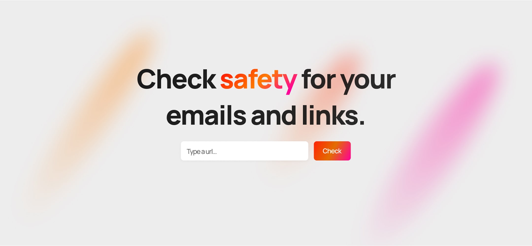Link Safety Check Hero Section